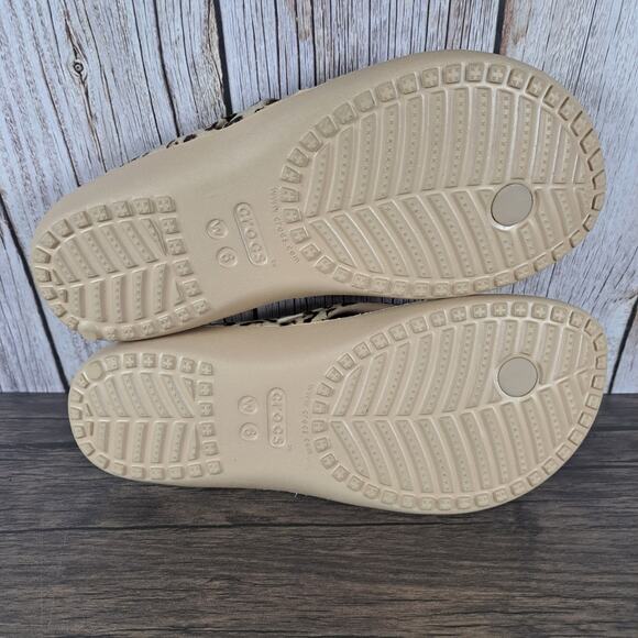 Crocs Kadee II Leopard Flip Flop Sandals Women's Sz 6 (VGC) - Picture 7 of 7